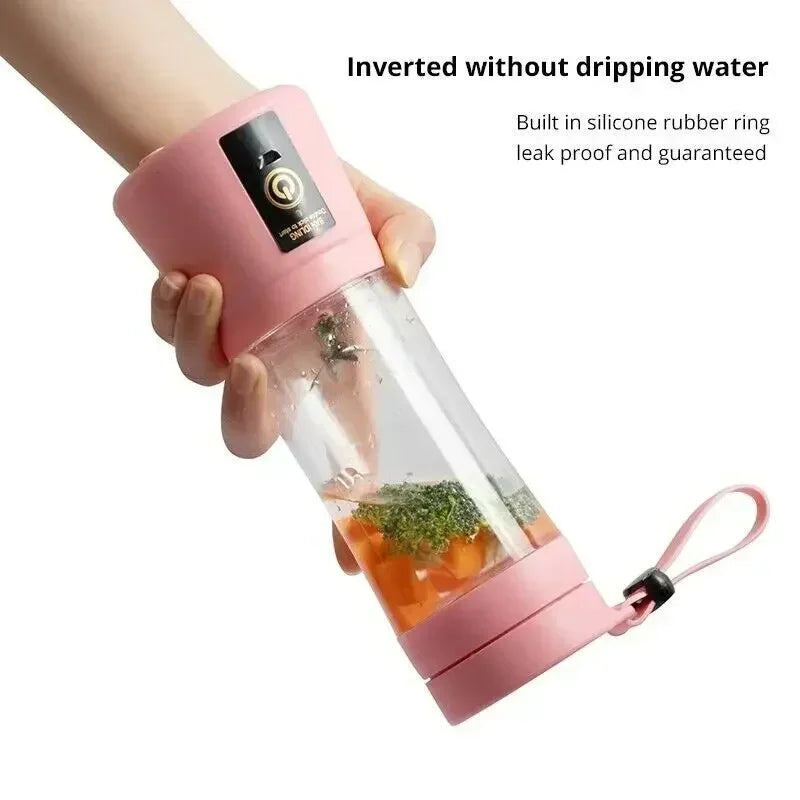Portable Mini Electric Juicer with USB Charging - Automatic Smoothie and Milkshake Maker for Fresh Juicing in the Kitchen