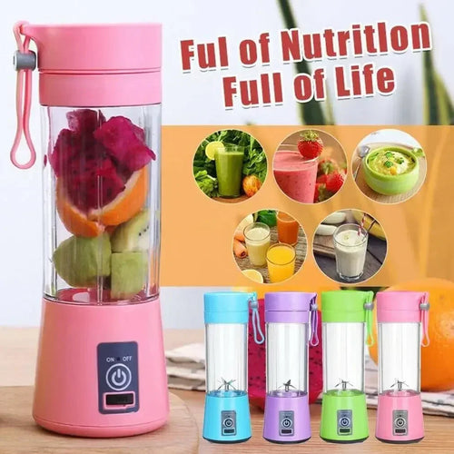 Portable Mini Electric Juicer with USB Charging - Automatic Smoothie and Milkshake Maker for Fresh Juicing in the Kitchen